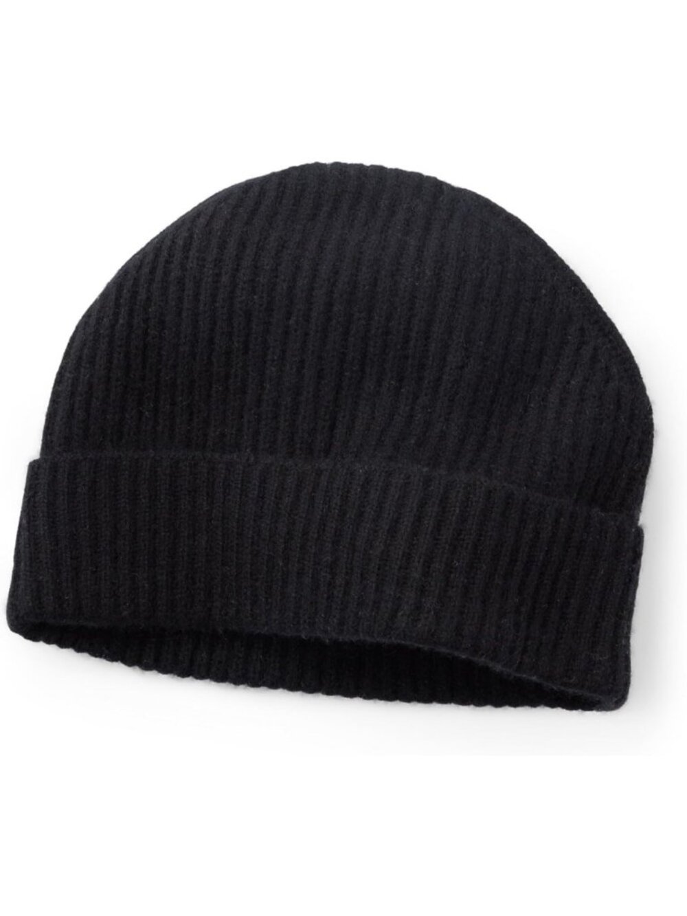 Ultra Plush 100% Pure Cashmere Men's Ribbed Cuffed Hat - Cozy Winter Essential